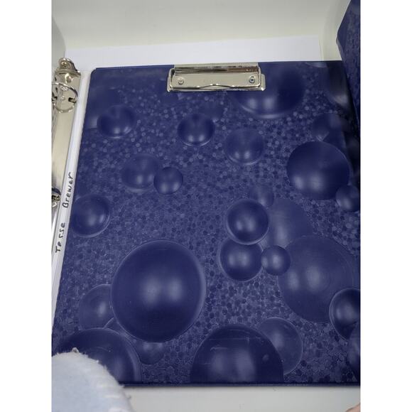 Vintage Mead Trapper Keeper Designer Series Binder Notebook 1994 With Clipboard - Picture 5 of 16